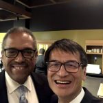 Dr. Andre Campbell and Laurence Yee, future and current Society Presidents, respetively.